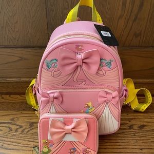 Loungefly backpack + wallet Cinderella